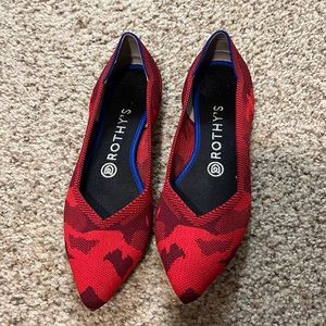Rothys red The Point camo